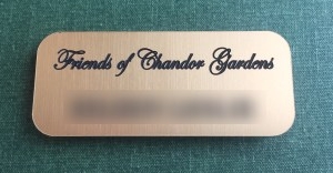 Friends of Chandor Gardens Name Badge