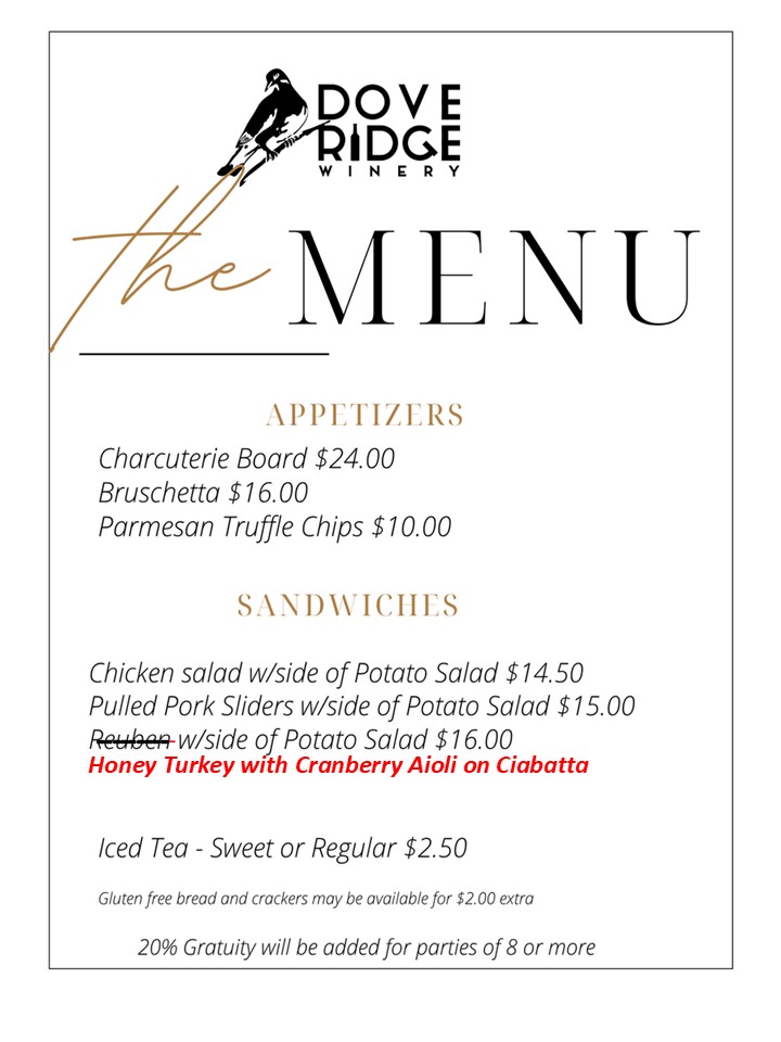 doveridge menu aug2025