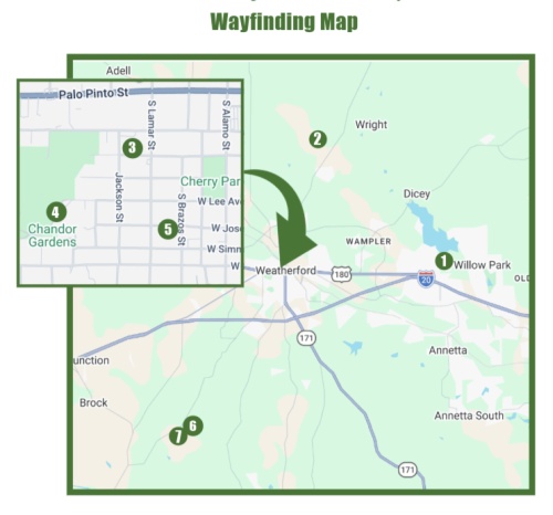 wayfinding map secret gardens 2026 w